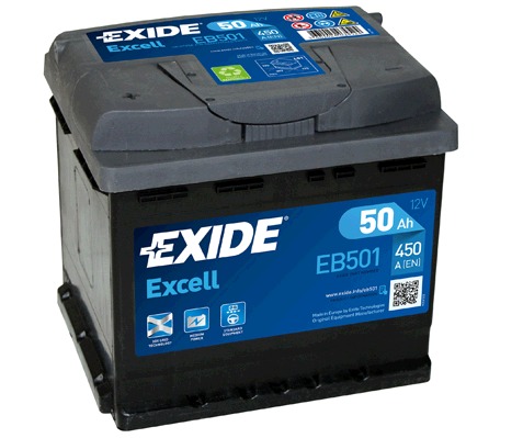 Autobatéria EXIDE Excell 50Ah, 12V, EB501 (EB501)